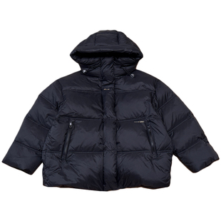凯文家童装2025冬季新品方也品牌男童中大童背带款连帽羽绒服外套