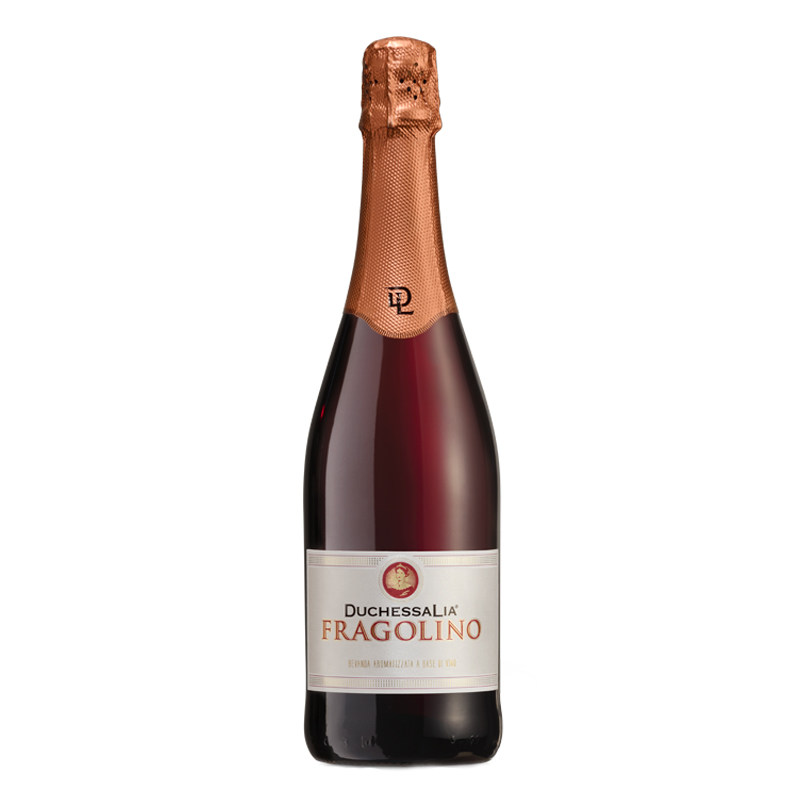 浓浓草莓味起泡酒 意大利进口FRAGOLINO甜红起泡酒DUCHESSA LIA