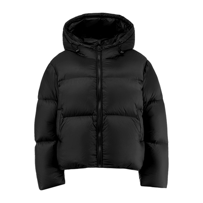 肯豆90白鸭绒短款羽绒服女小个子