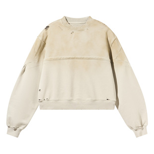 BLINDNOPLAN 反面压切角洗水脏污破洞卫衣宽松套头外套