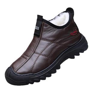 老北京全羊毛棉鞋男2025新款东北零下40度棉鞋男冬季加厚休闲鞋子