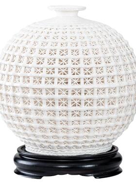 简约现代陶瓷天地方圆花瓶摆件客厅居家电视柜玄关书房博古架