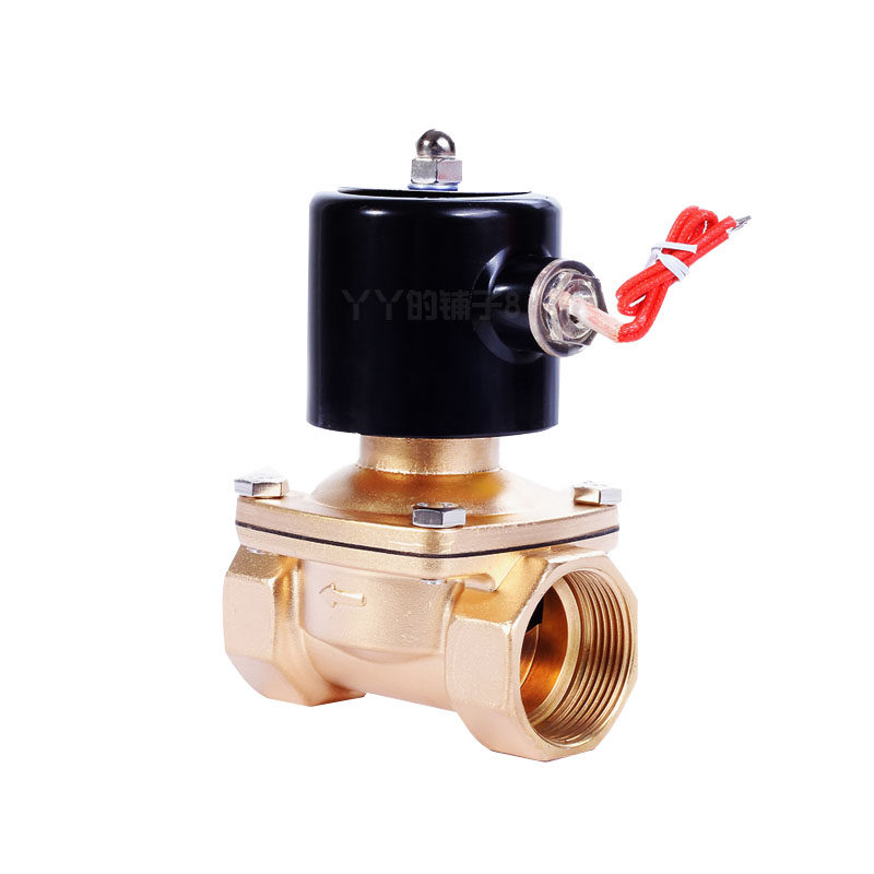 常闭电磁阀全铜节能 220V24V4分6分1寸1.2寸管道电动阀门水阀气阀