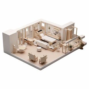 室内装修设计效果图3dmax全景VR精装房屋改造客餐厅酷家乐代画