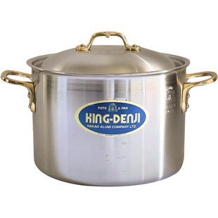 小葵川町屋 日本原装进口中尾不锈钢深型汤锅铜把手大容量7.5L