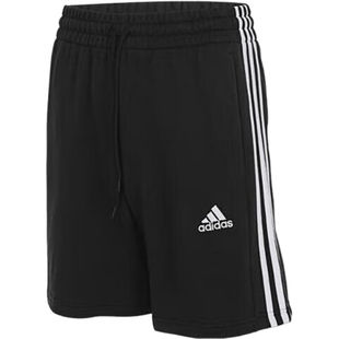Adidas/阿迪达斯正品新款男士经典条纹运动休闲短裤JI7008