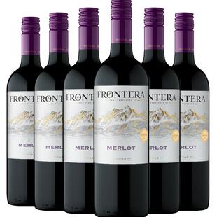 干露缘峰Frontera整箱送礼梅洛干红葡萄酒智利进口红酒750ml*6