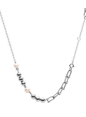 ISEEJewelry现货·马蹄扣摩登时代珍珠项链大气职场多种带法