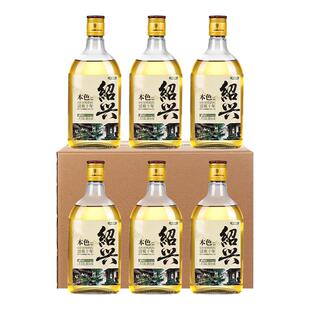绍兴老黄酒小觅酒十年陈本色花雕酒500ml瓶装无焦糖色糯米加饭酒