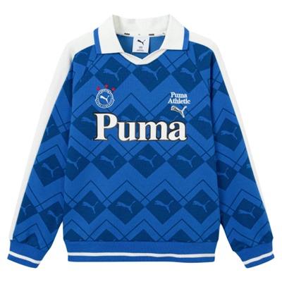 PUMA彪马儿童翻领长袖卫衣时尚潮