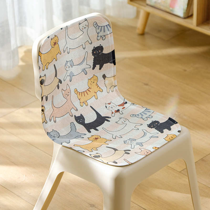 幼儿园小学生椅子坐垫冰丝靠背一体透气夏天儿童屁垫清凉座垫机洗