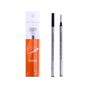 【十支包邮】毕加索/优尚通用宝珠笔笔芯X100螺旋签字笔水笔替芯黑色0.5mm子弹头速干中性笔笔芯顺畅不易断墨