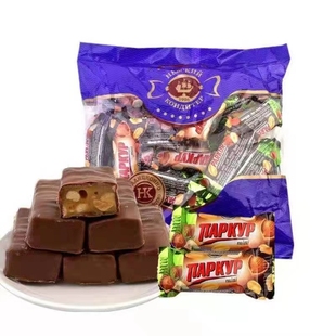 俄罗斯进口涅夫斯基牌能量架零食榛子味/燕麦味/花生味 500g包邮