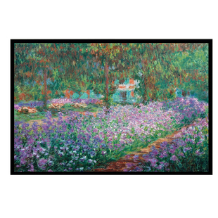 拼图莫奈世界名画1000/500/300片睡莲撑阳伞的女人木质减压玩具