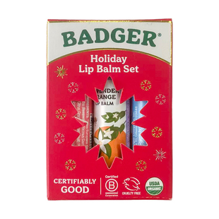 【节日推荐】Badger美国进口润唇膏自然植萃滋润保湿限定礼盒装