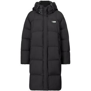 FF仿佛羽绒服女2025冬季新款中长款连帽立领加厚保暖面包服外套