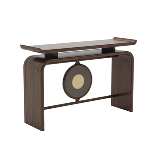 新中式玄关桌乌金木条案客厅入户门靠墙玄关台供桌超窄实木玄关柜