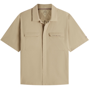 【于适同款】Tommy26夏季男运动工装弹力宽松短袖衬衫父亲节礼物