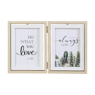 创意相框摆台5寸6寸7双面旋转折叠多张照片打印办公室桌面拼图框