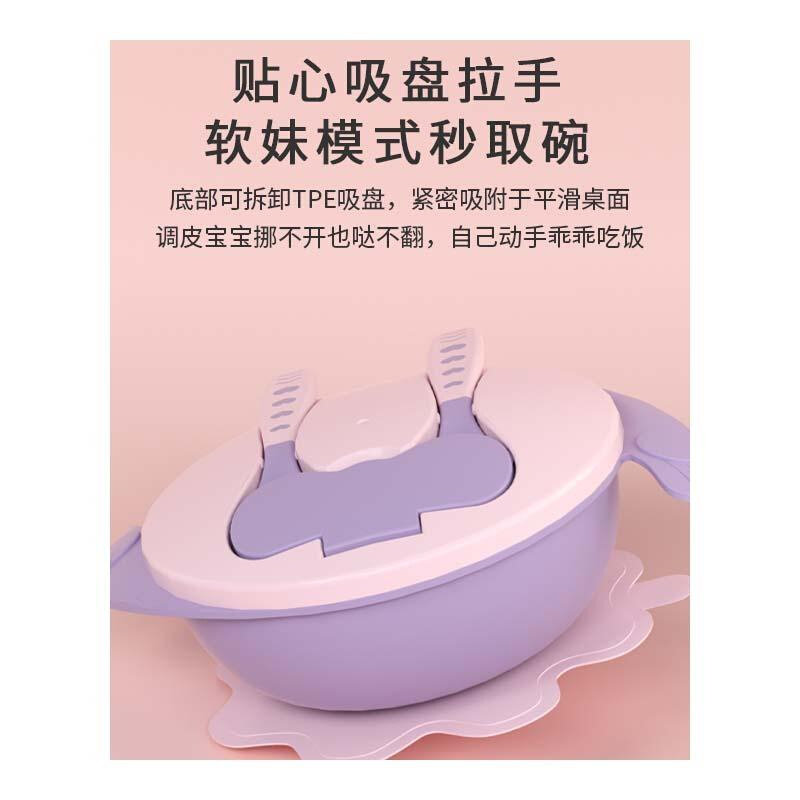 宝宝学吃饭训练勺子婴儿辅食小孩自主进食工具弯曲感温勺儿童餐具
