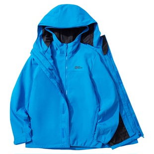 JackWolfskin狼爪25秋冬新款LAAX男防水软壳三合一冲锋衣5121152