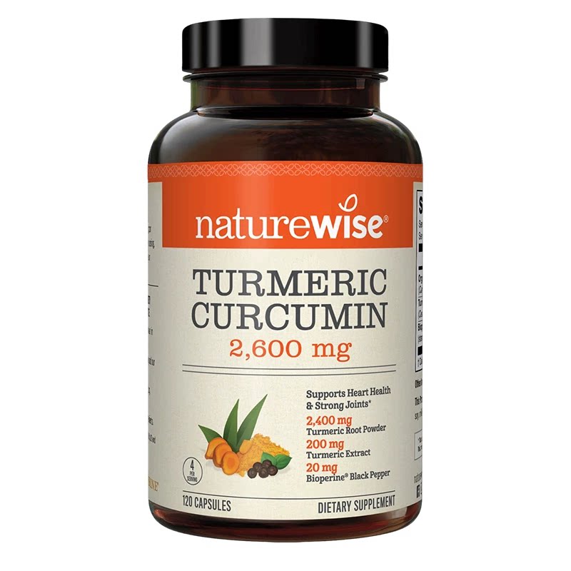 Naturewise双重姜黄素黑胡椒胶囊