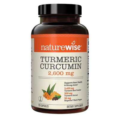 Naturewise双重姜黄素黑胡椒胶囊