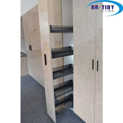 厂家直销大怪物拉篮厨房橱柜置物架高柜多层高深拉篮阻尼导轨