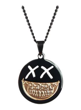 fdk毛衣项链男潮吊坠ins嘻哈笑脸