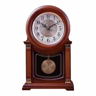 金钟宝实木座钟客厅中式复古台钟整点报时钟卧室静音欧式石英钟表