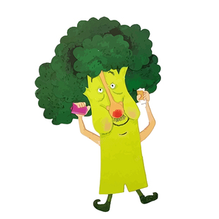 西兰花先生的理发店绘本毛毡玩具课堂教学教具围裙剧故事表演道具