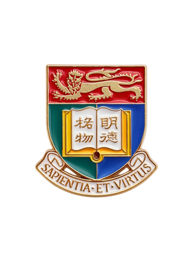 香港大学金属徽章胸针收藏纪念