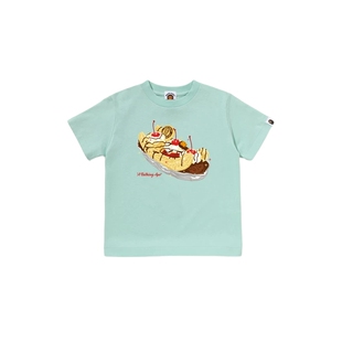 BAPE童装26年春夏BABY MILO卡通小猴香蕉船印花短袖T恤033103Q