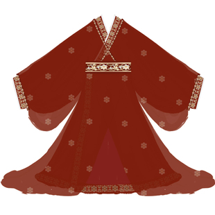 素羽华裳 新款【不念】汉服女战国袍复原款直裾仙气拖尾春夏套装