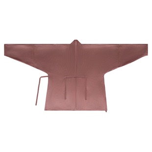 谜阿凰【绛沙红】宋制飞机袖对襟衫早秋原创汉服上衣仿花罗褶裙女