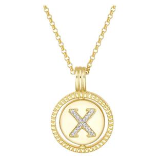 周大生DC字母套链纯银S925轻奢小众设计感锁骨链送女友闺蜜礼物