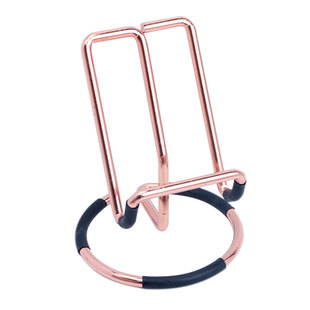 金银色桌面懒人手机铁艺支架简约金属相框支撑架多功能平板座底托
