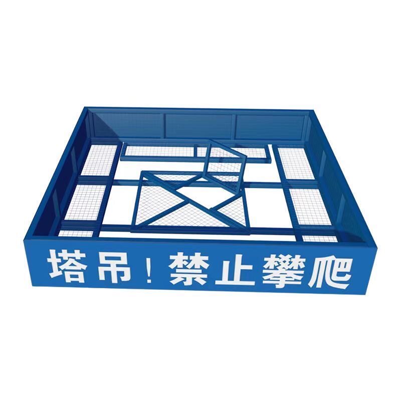 建筑工地塔吊防攀爬装置操作平台高空防坠护栏塔吊围栏基础防护网