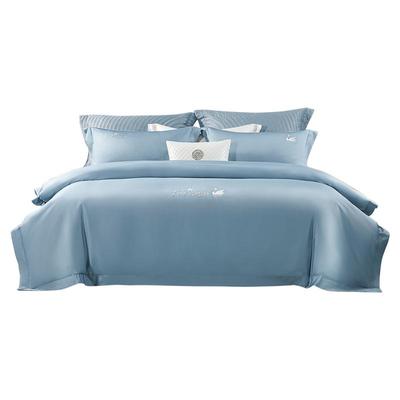 水星家纺60支长绒棉四件套全棉纯棉100床单被套床笠轻奢套件床品