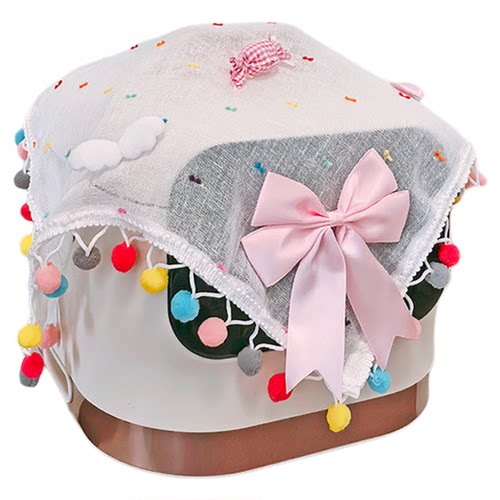 ins仪器电饭煲防尘罩透气透明厨房电器咖啡机布艺装饰电暖器遮丑