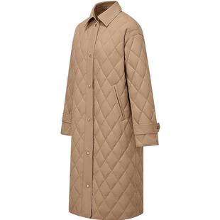 波司登2025秋季新款女士长款高智老钱风轻薄羽绒服菱格小香风外套