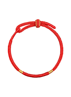 2026马年红绳手链男女本命年太岁化金刚结精工编织手绳新年礼物