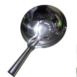 不锈钢水瓢一体成型水瓢一体加厚超厚不锈钢水舀子饲料白钢水舀子