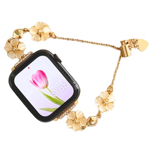花蕾金属链条小众适用iwatch表带
