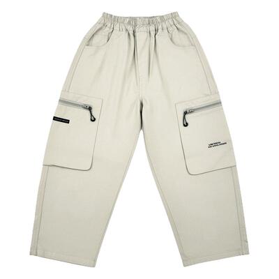 马卡乐男童纯棉多口袋工装裤