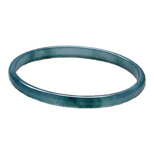 A货翡翠冰蓝绿飘花细手镯天然老坑玉晴水叮当镯小巧秀气款玉镯圆