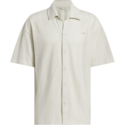Adidas/阿迪达斯正品三叶草男女宽松透气经典翻领网眼衬衫JP0653