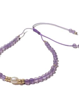 Juzitu天然珍珠玛瑙水晶手链