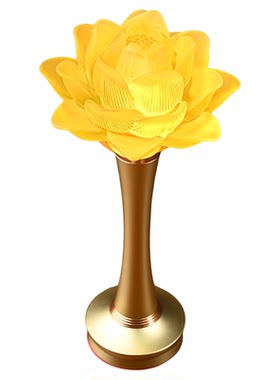 充电款高透琉璃莲花灯