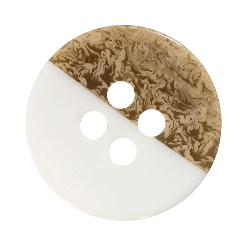 仿木色四孔纽扣树脂拼色衬衫扣子高级感衬衣开衫小扣百搭童装钮扣